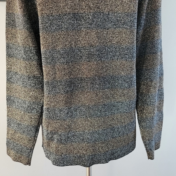 Reiss Josephine Lurex Metallic Tonal Striped Pull Over Women's Jumper Sweater S - Picture 8 of 12
